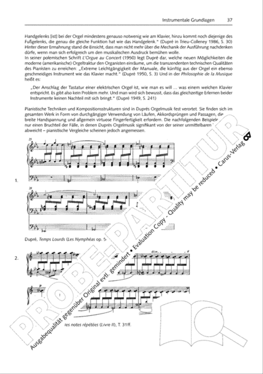 Orgelschule zur historischen Auffuhrungspraxis Organ Solo scores gallery preview page 38