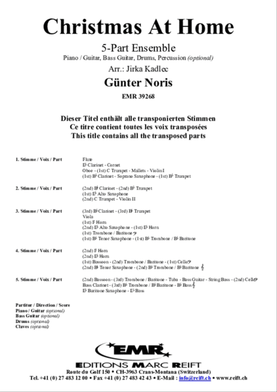 Christmas At Home Christmas At Home Concert Band scores gallery preview page 2