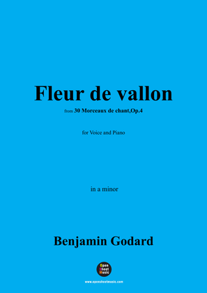 B. Godard-Fleur de vallon,Op.4 No.8,in a minor