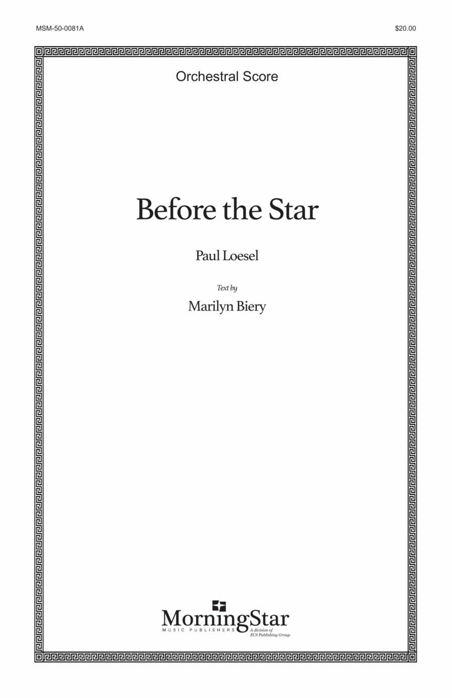 Before the Star Choir scores gallery preview page 1