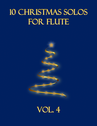 Book cover for 10 Christmas Solos for Flute (Vol. 4)