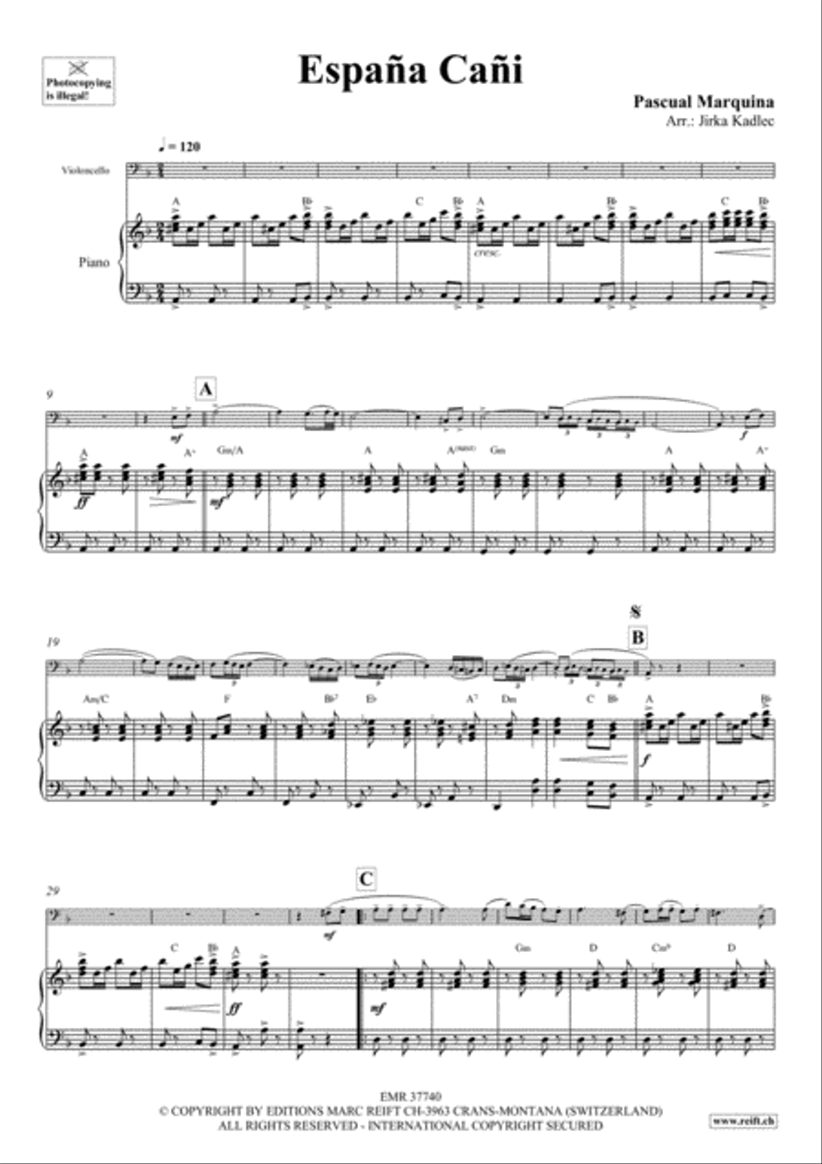 Espana Cani Piano Accompaniment scores gallery preview page 3