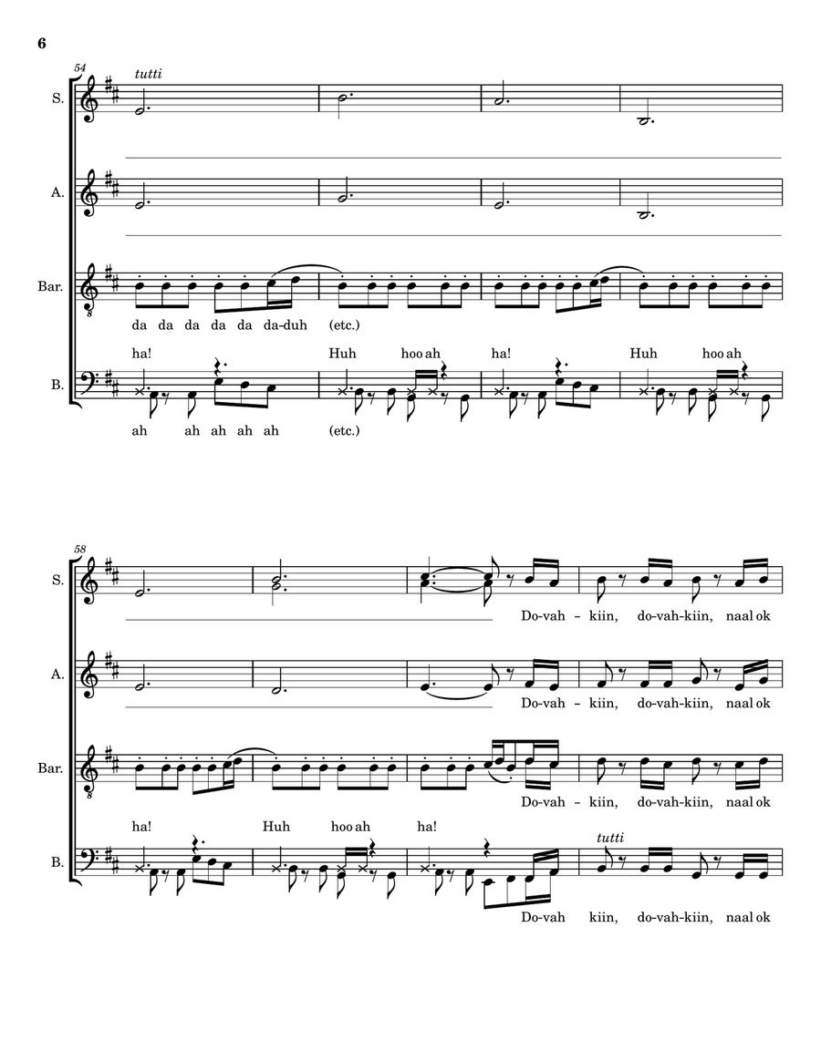 Dragonborn (Skyrim Theme) Divisi scores gallery preview page 6