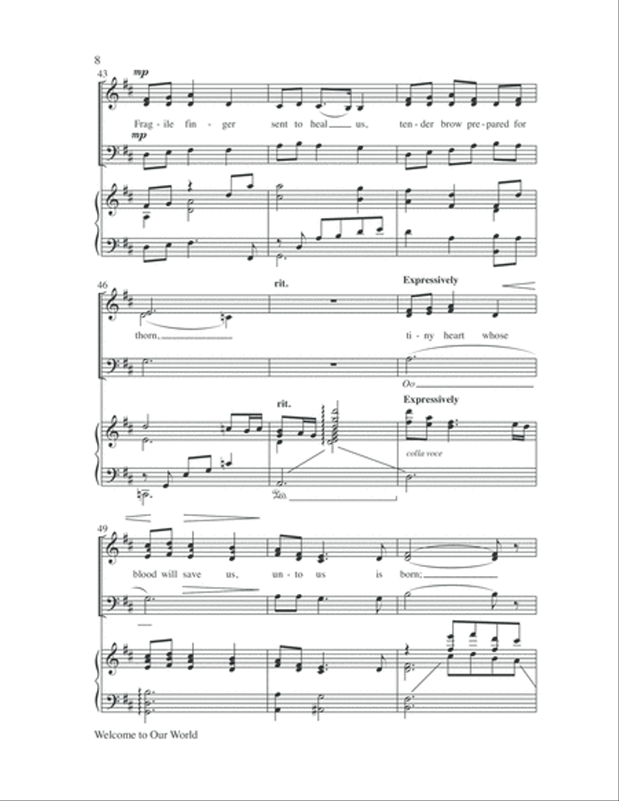 Welcome to Our World 3-Part scores gallery preview page 8