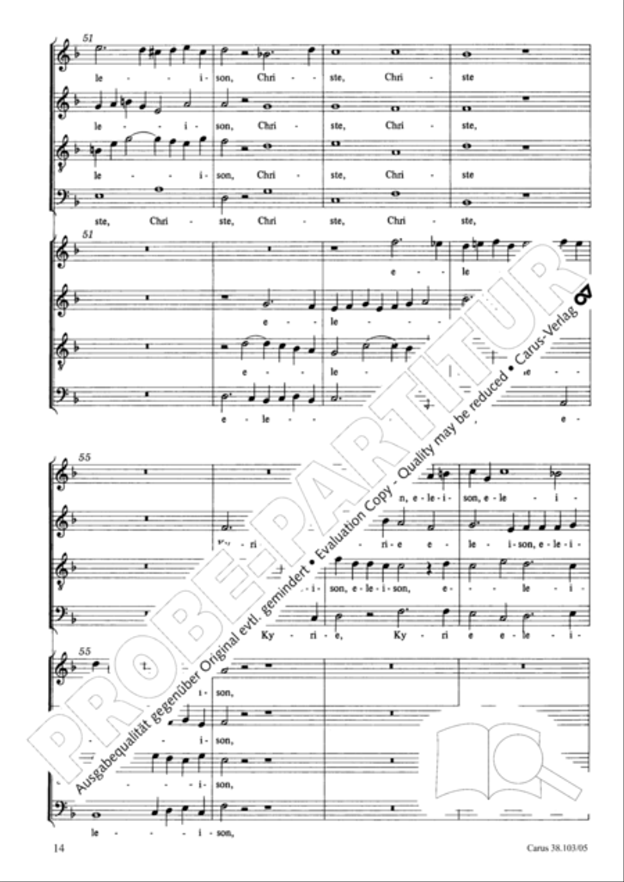 Introitus und Kyrie Introitus und Kyrie 4-Part scores gallery preview page 15