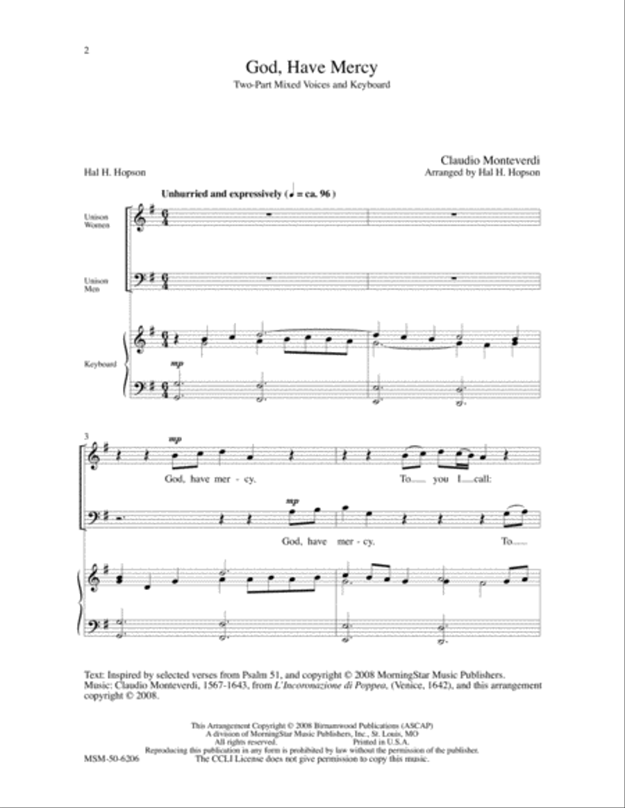 God, Have Mercy 2-Part scores gallery preview page 2