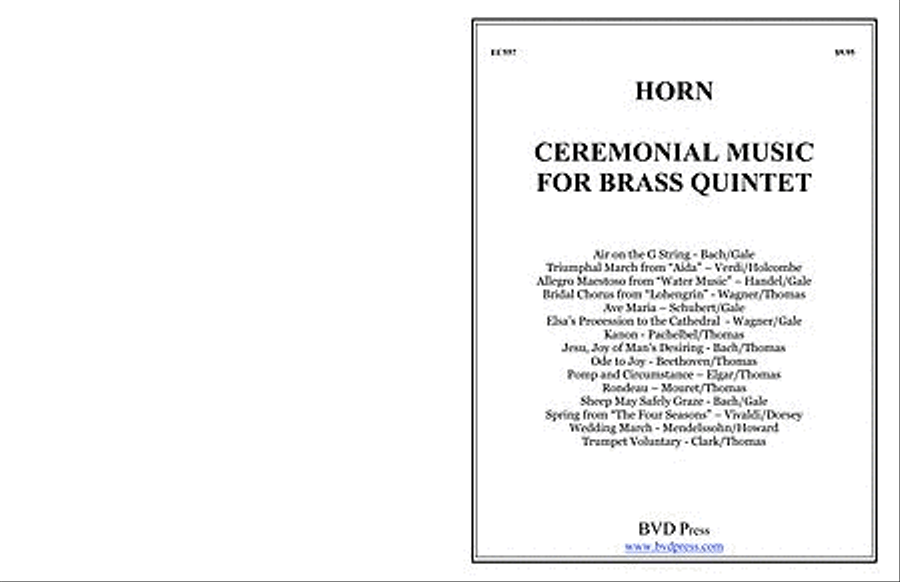 Ceremonial Music for Brass Quintet Brass Quintet scores gallery preview page 1