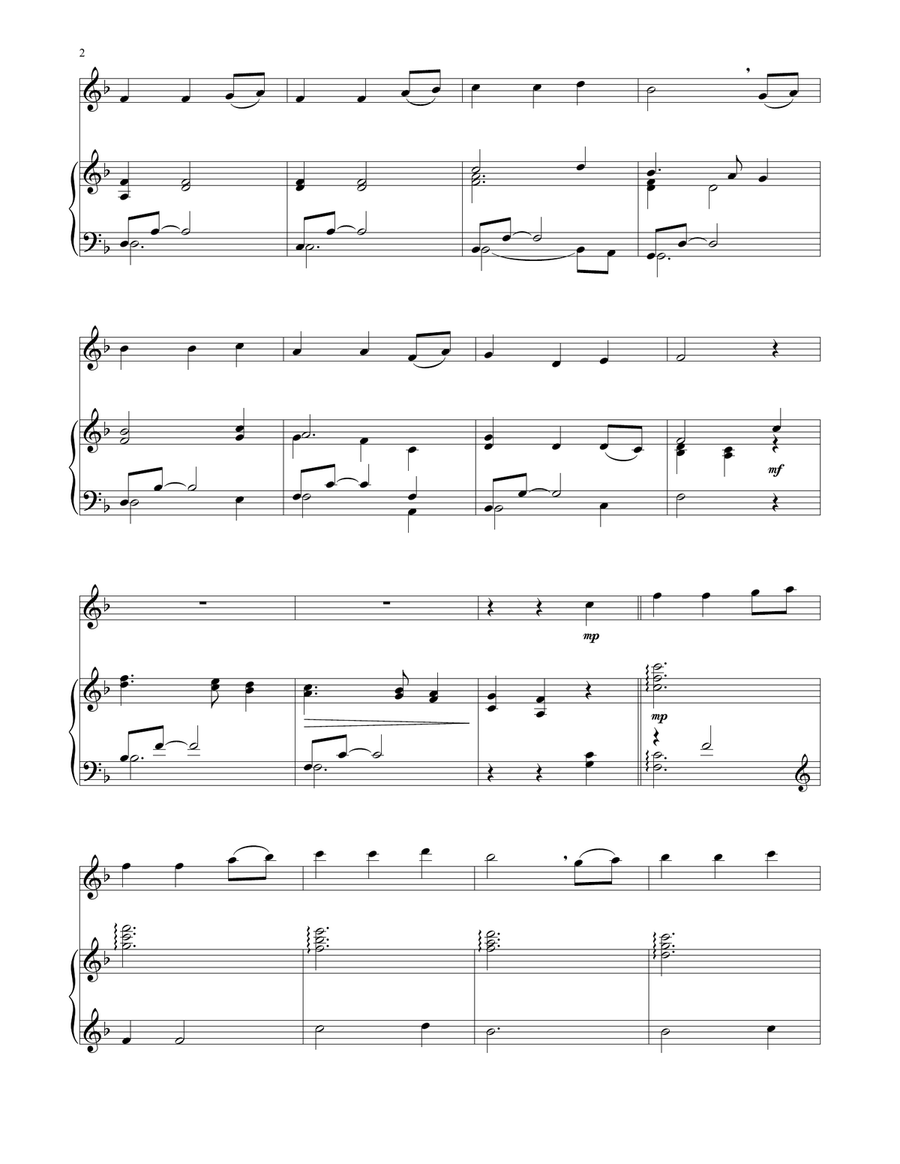 Away In A Manger Away In A Manger Flute Solo scores gallery preview page 2