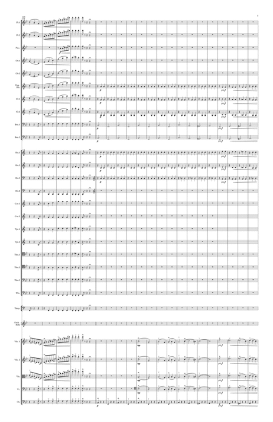 Sleeping Beauty Waltz for orchestra Full Orchestra scores gallery preview page 3