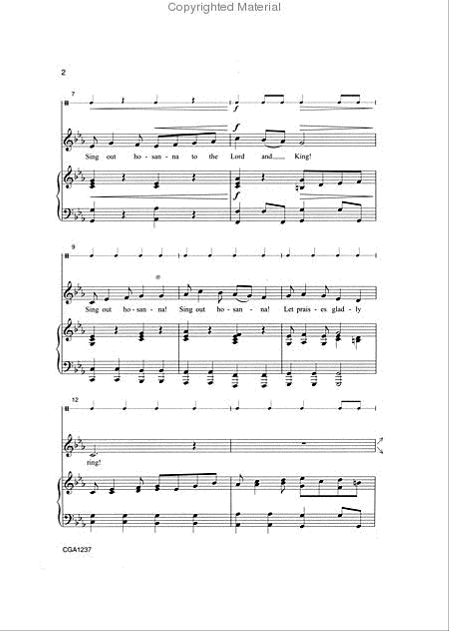 Sing Out Hosanna! Choir scores gallery preview page 2