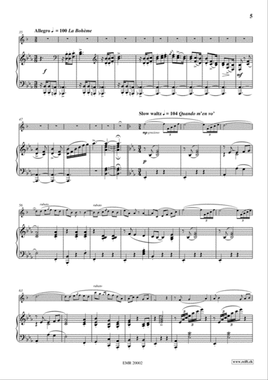 Puccini Highlights Clarinet Solo scores gallery preview page 5