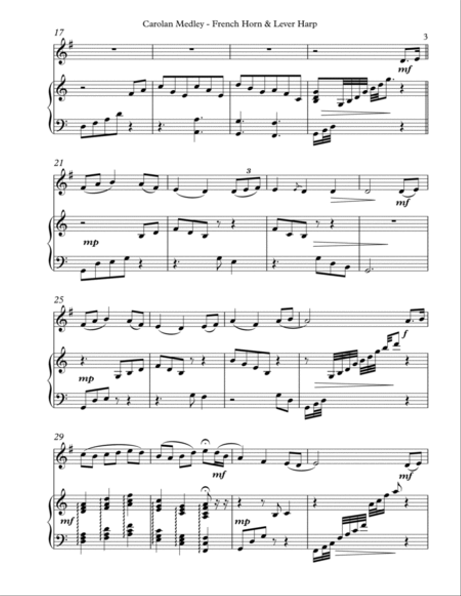 Carolan Medley, Duet for French Horn & Lever Harp image number null