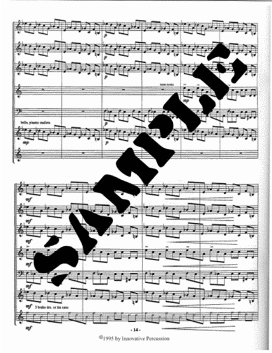 Undercurrents Percussion Ensemble scores gallery preview page 2