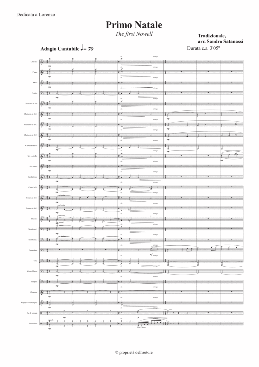 Primo Natale Primo Natale Concert Band scores gallery preview page 1