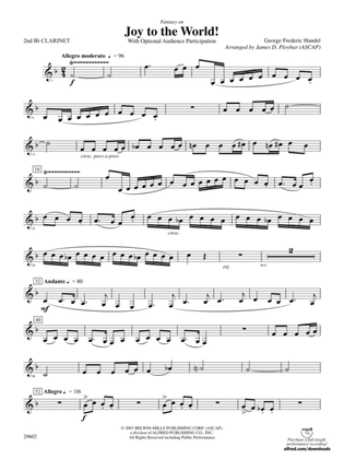 Joy to the World: 2nd B-flat Clarinet
