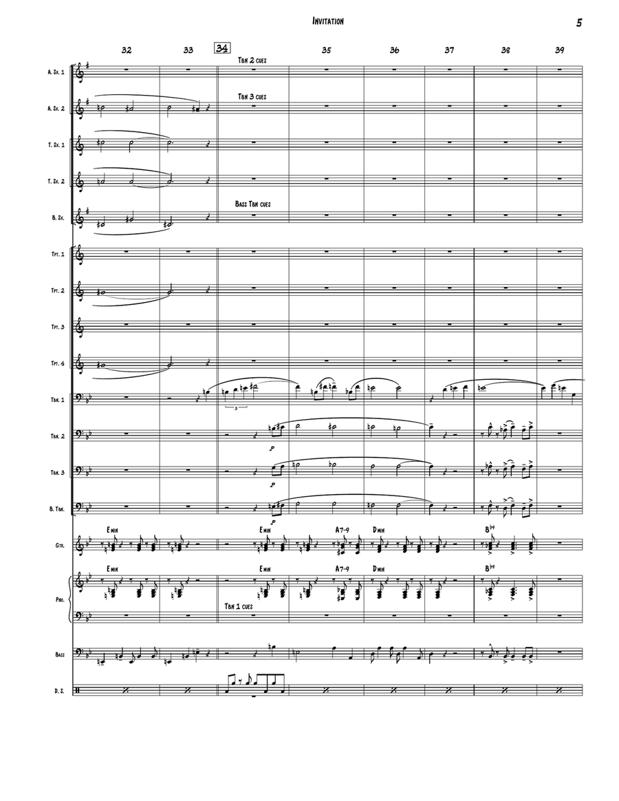 Invitation Jazz Ensemble scores gallery preview page 5