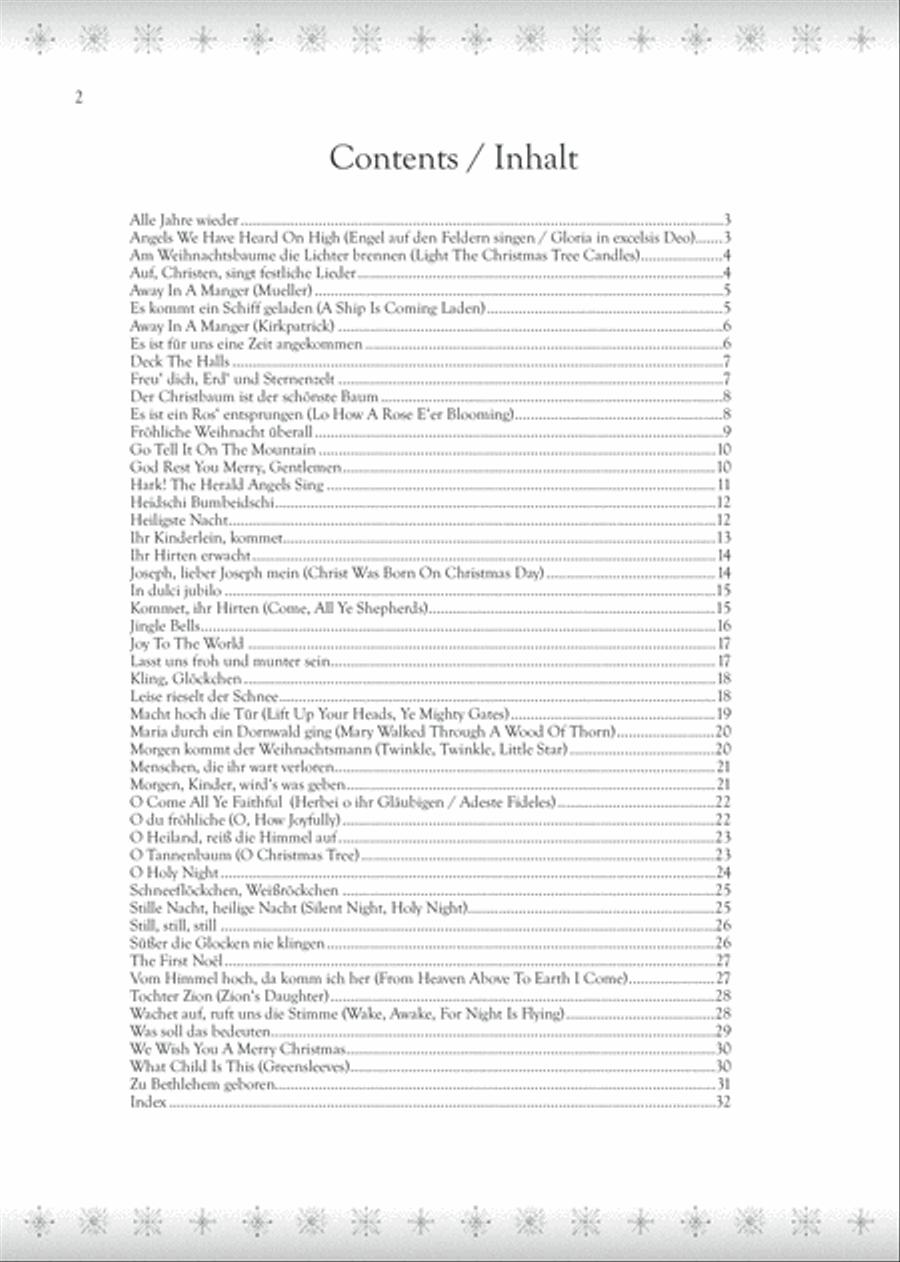 50 Christmas Carols For Trumpet: 50 Weihnachtslieder für Trompete Trumpet Solo scores gallery preview page 3