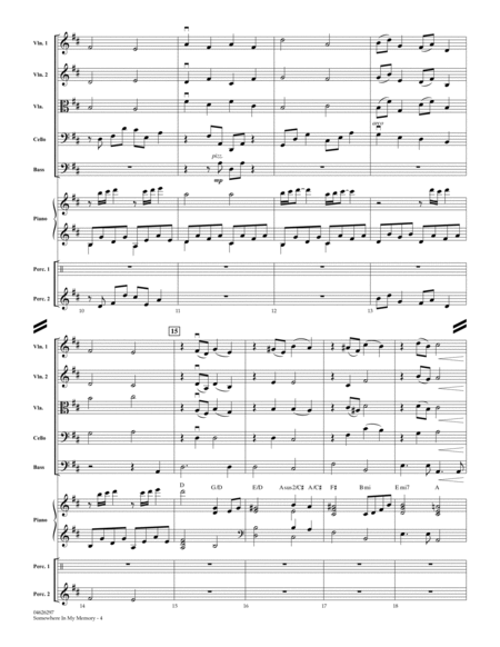 Somewhere In My Memory (from Home Alone) - Conductor Score (Full Score)