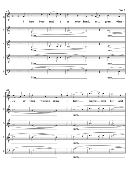 Greensleeves A Cappella Tenor Solo SATB image number null