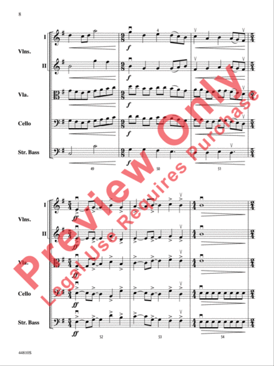 Hidden Dimensions String Orchestra scores gallery preview page 32