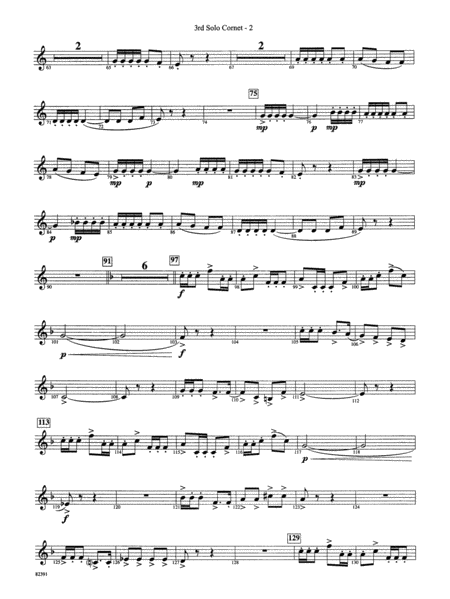 Bugler's Holiday (with Cornet Trio): 3rd B-flat Cornet