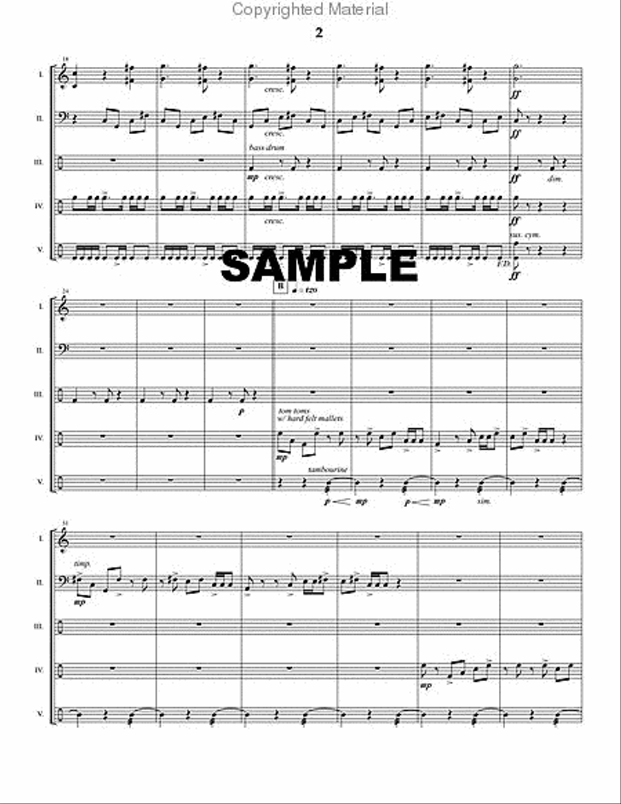 Impetus Percussion Ensemble scores gallery preview page 3