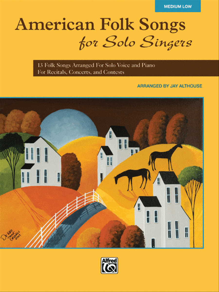 American Folk Songs for Solo Singers Piano Accompaniment scores gallery preview page 1