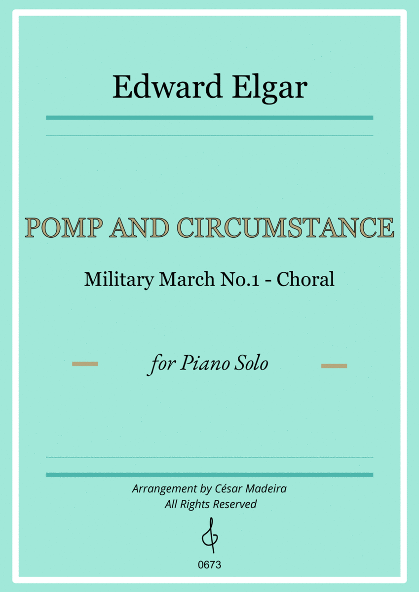 Pomp and Circumstance No.1 - Piano Solo - W/Chords image number null
