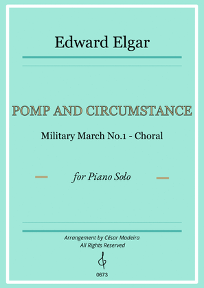 Book cover for Pomp and Circumstance No.1 - Piano Solo - W/Chords