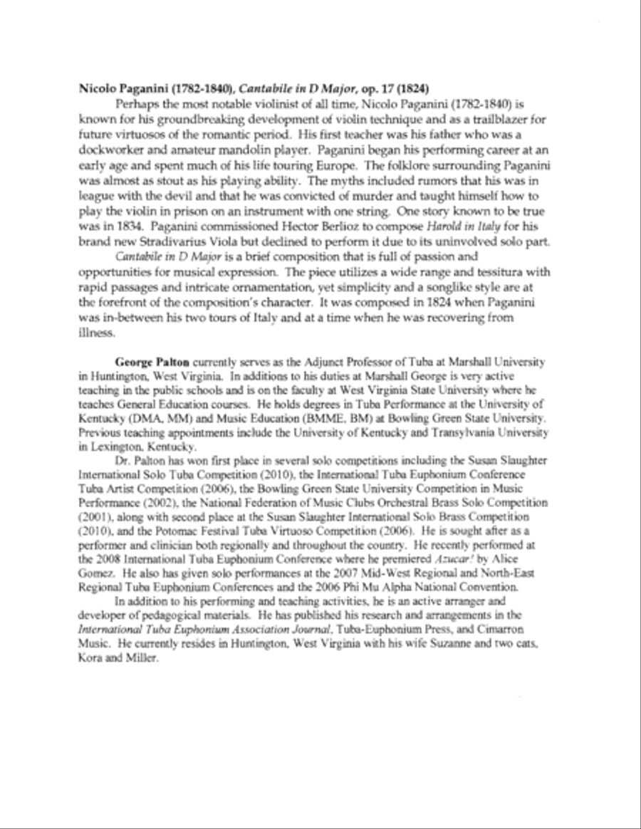 Cantabile op. 17 Tuba scores gallery preview page 3