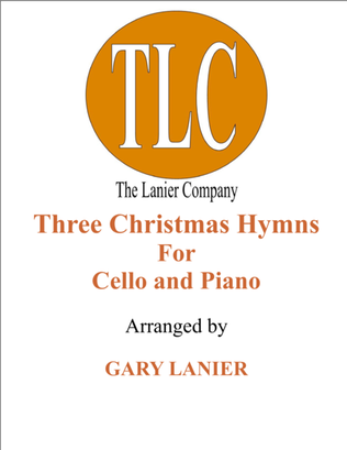Book cover for THREE CHRISTMAS HYMNS (Duets for Cello & Piano)
