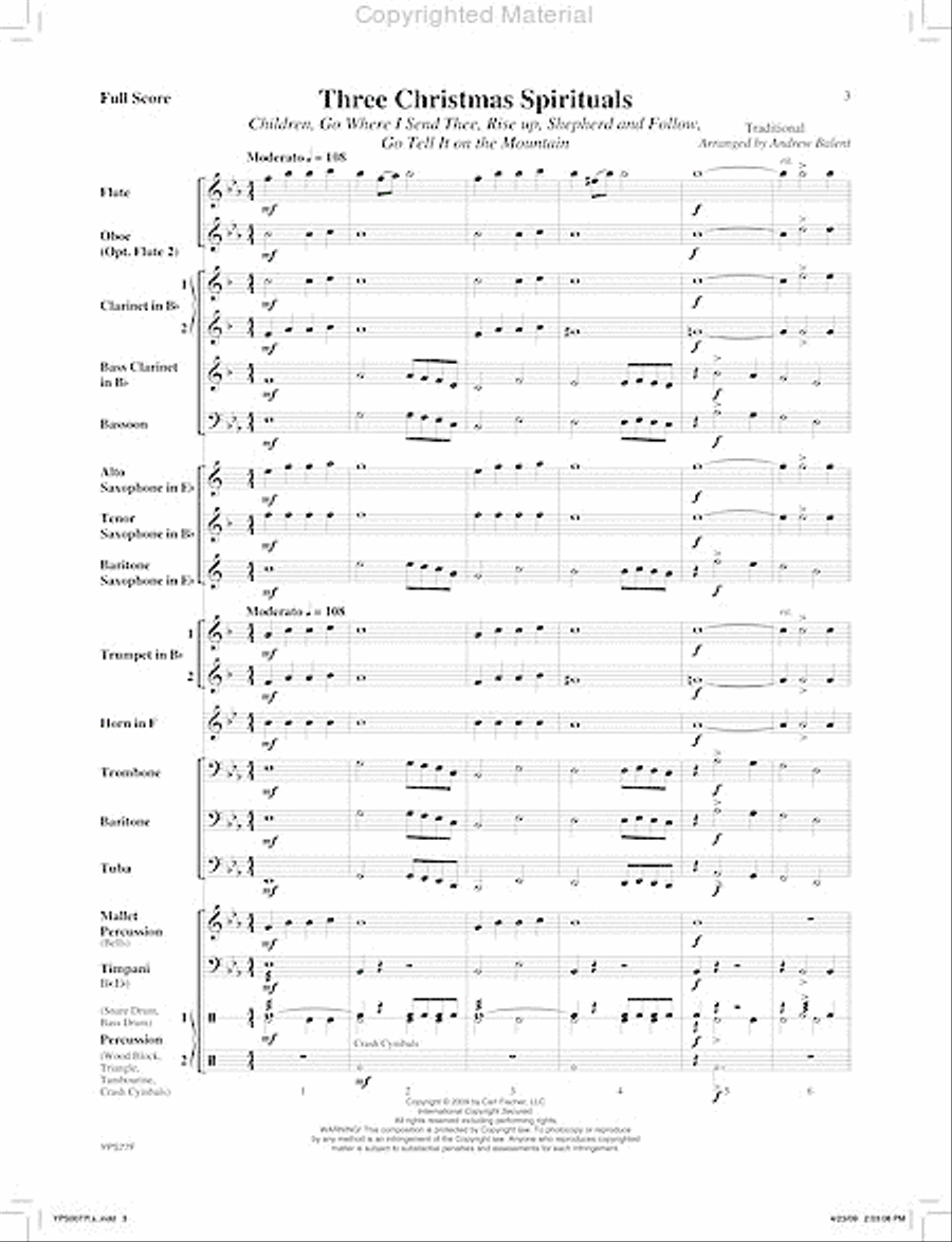 Three Christmas Spirituals image number null