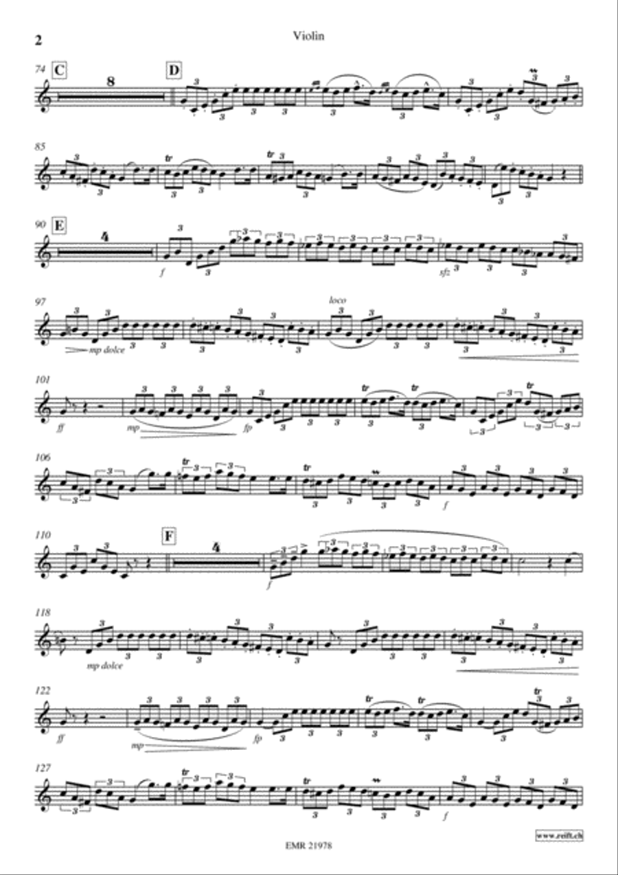 Grande Marche Violin Solo scores gallery preview page 3