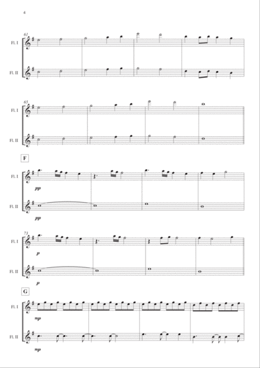 Lovely Lovely Flute Duet scores gallery preview page 4