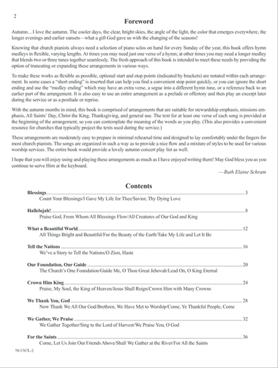 Prayludes for Autumn Piano Solo scores gallery preview page 2