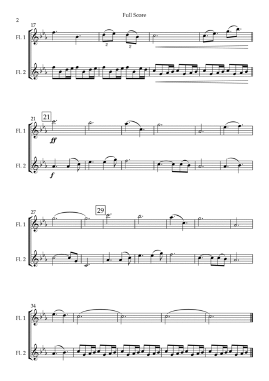 Game Of Thrones Flute Duet scores gallery preview page 2