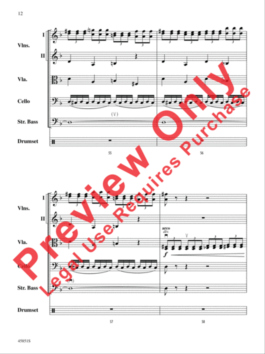 A Halloween Thriller String Orchestra scores gallery preview page 12