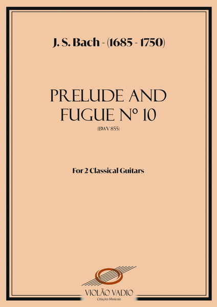 BWV 855 - Prelude and fugue 10 for 2 guitars image number null