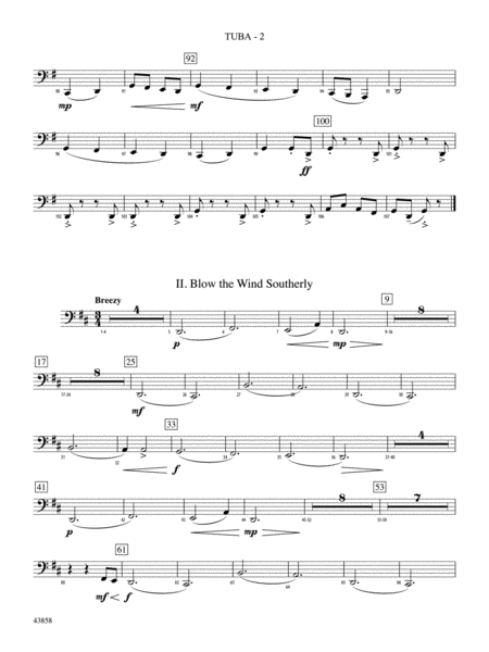 A Northumbrian Folk Song Suite: Tuba