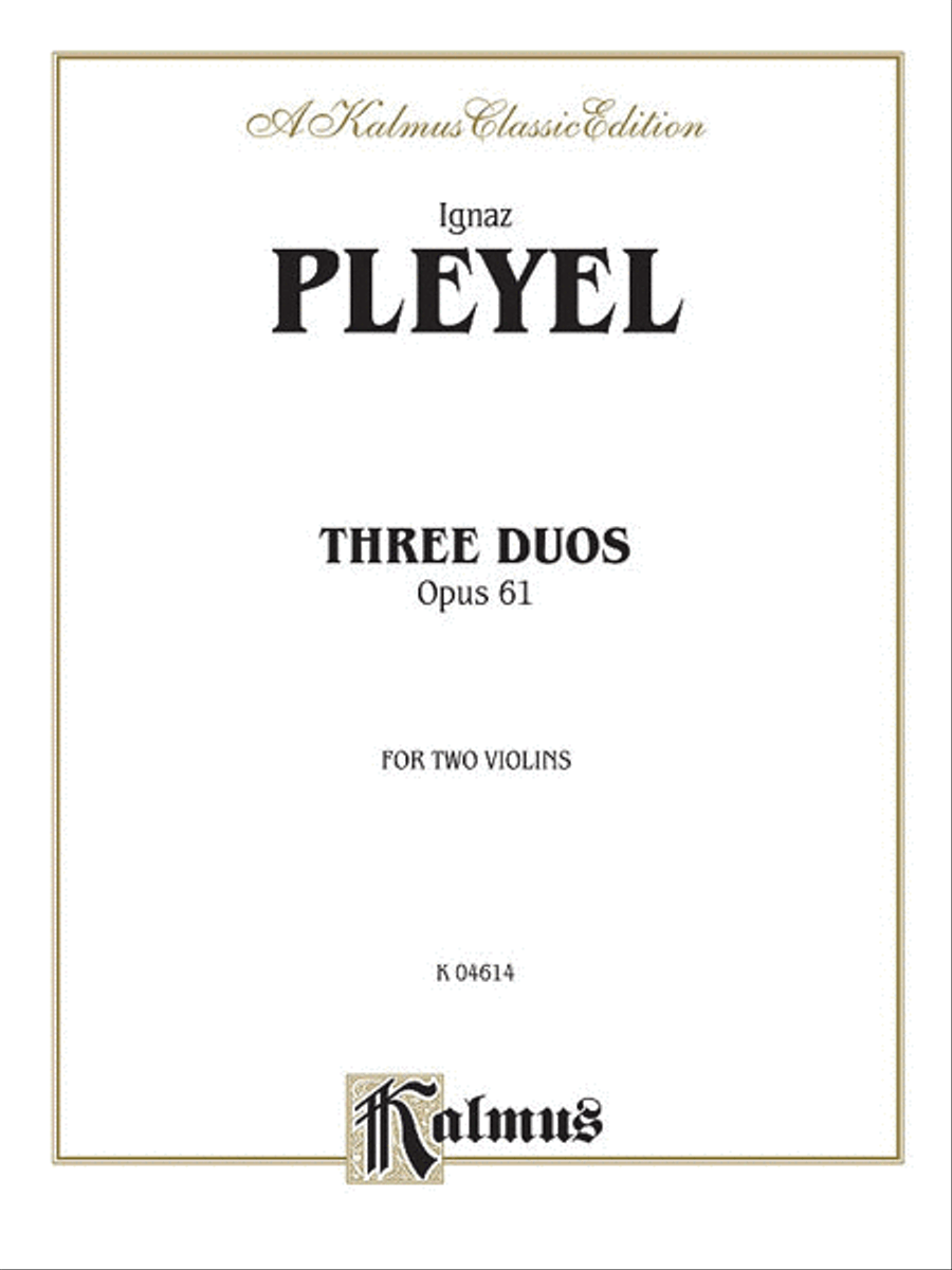 3 Duos, Op. 61 String Duet scores gallery preview page 1