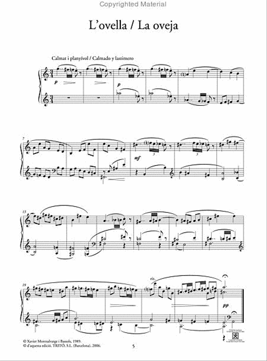 El arca de Noé (piano) El arca de Noé (piano) Piano Solo scores gallery preview page 2