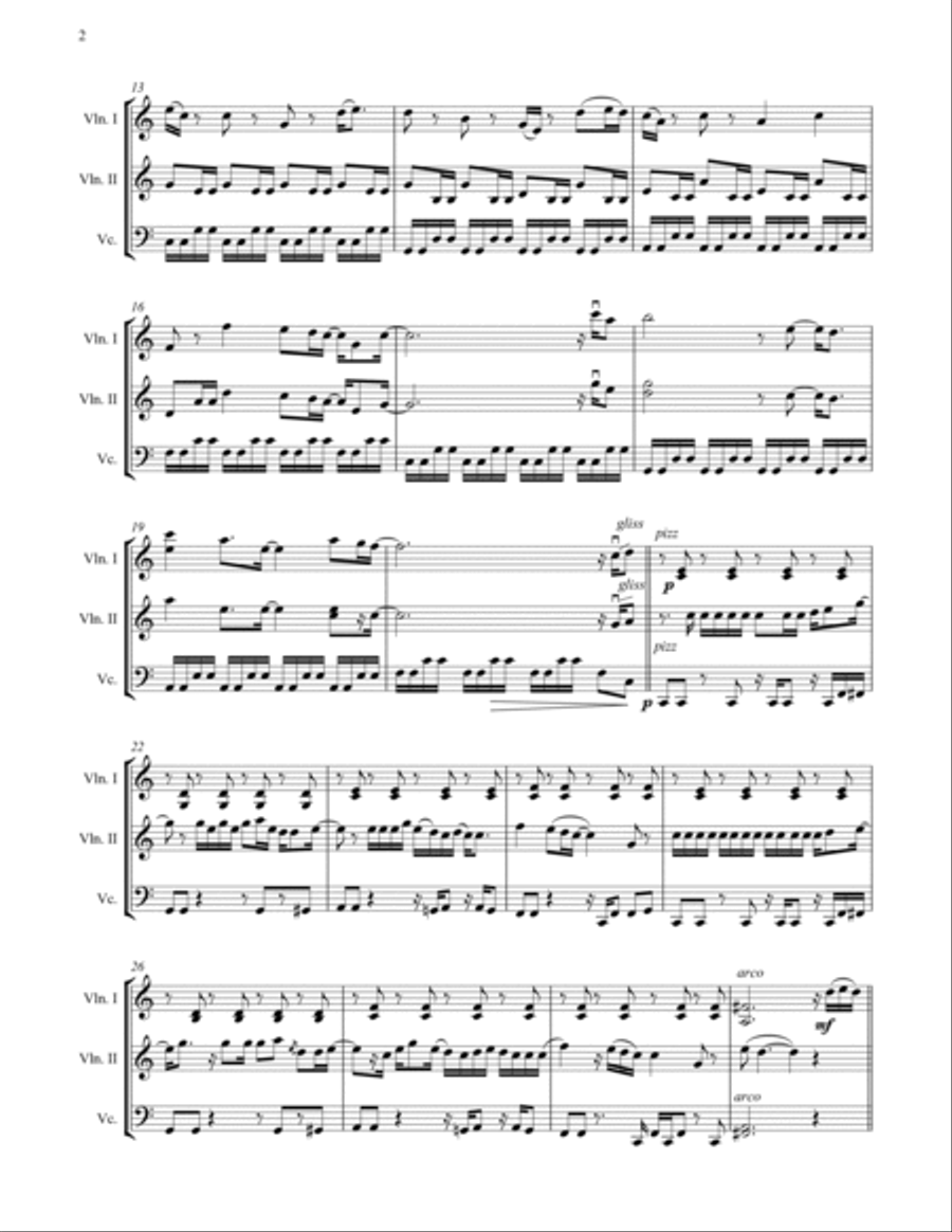 I'm Yours I'm Yours String Trio scores gallery preview page 2