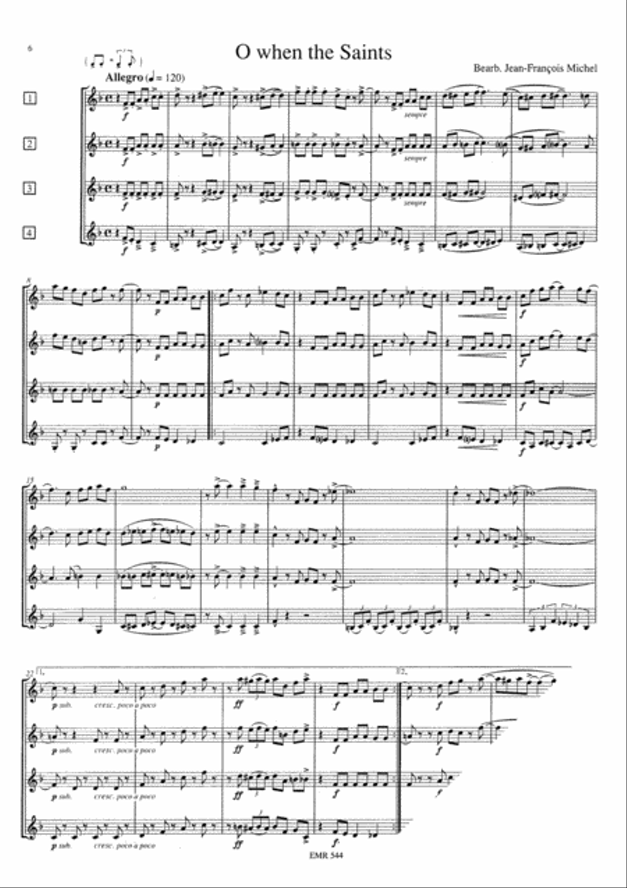3 Spirituals 3 Spirituals French Horn Quartet scores gallery preview page 4