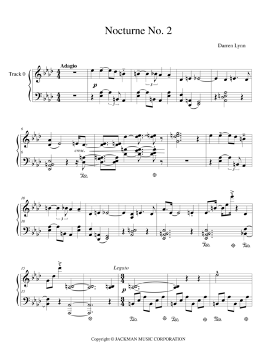 Nocturne No. 2 Nocturne No. 2 Piano Solo scores gallery preview page 1