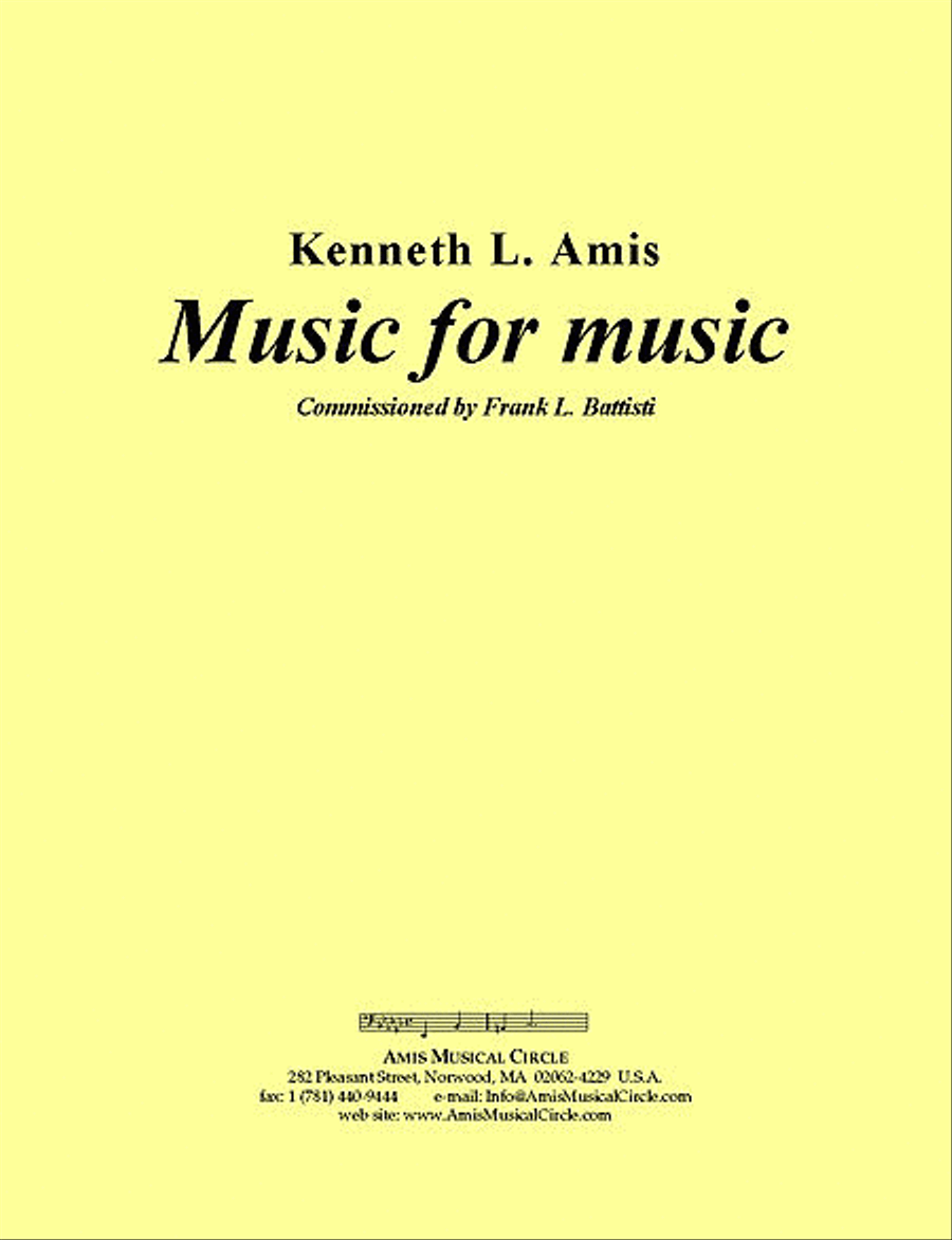 Music for Music - STUDY SCORE ONLY Concert Band scores gallery preview page 1