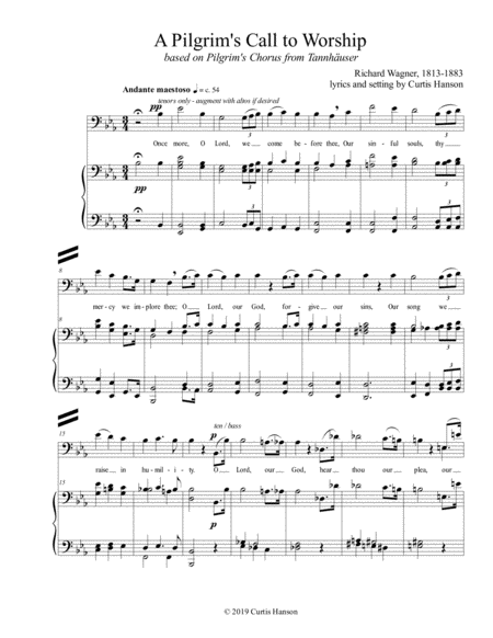 A Pilgrim's Call to Worship (SATB) image number null