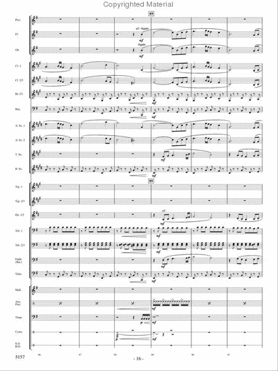 Fate of the Gods Concert Band scores gallery preview page 15