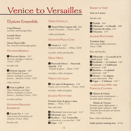 Venice To Versailles