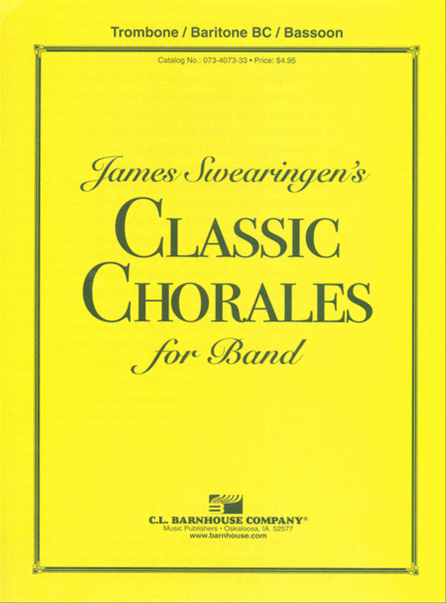 James Swearingen's Classic Chorales for Band Concert Band Methods scores gallery preview page 1