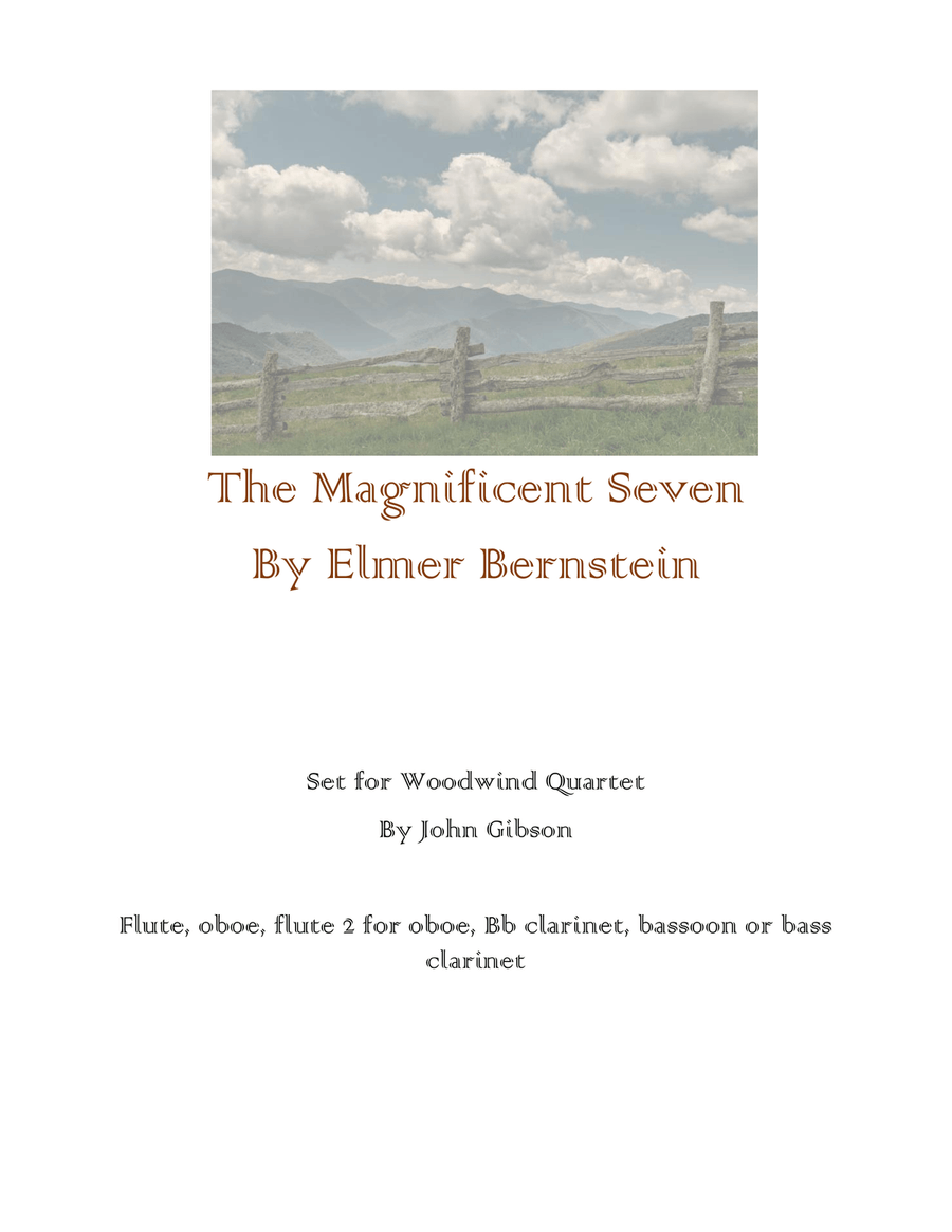 The Magnificent Seven Woodwind Quartet scores gallery preview page 1